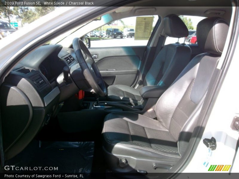 White Suede / Charcoal Black 2009 Ford Fusion SE