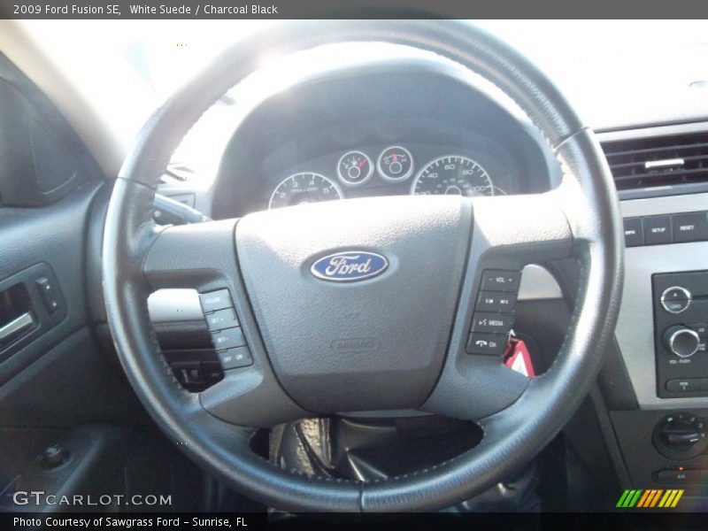 White Suede / Charcoal Black 2009 Ford Fusion SE