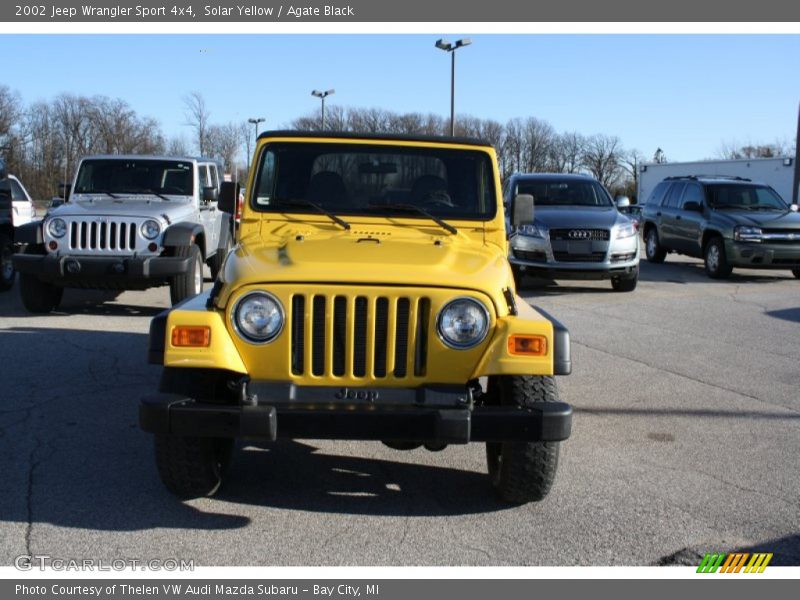 Solar Yellow / Agate Black 2002 Jeep Wrangler Sport 4x4