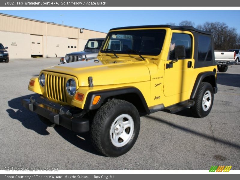 Solar Yellow / Agate Black 2002 Jeep Wrangler Sport 4x4