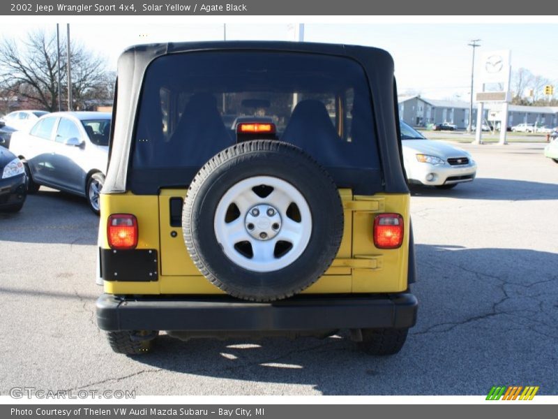 Solar Yellow / Agate Black 2002 Jeep Wrangler Sport 4x4