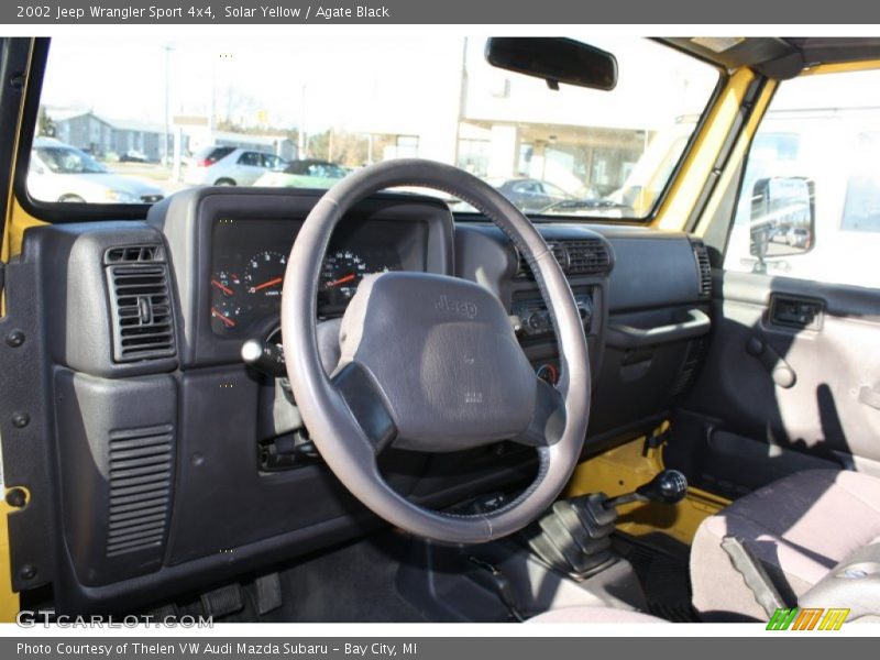 Solar Yellow / Agate Black 2002 Jeep Wrangler Sport 4x4
