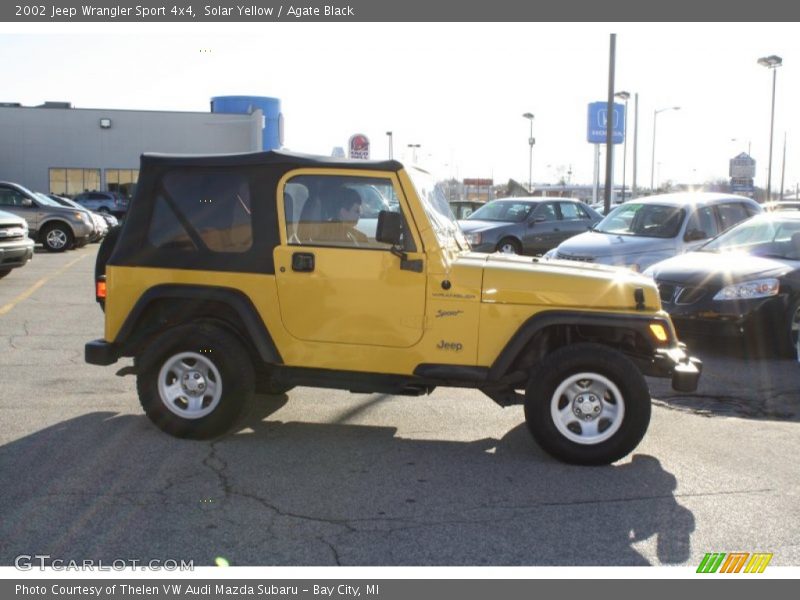 Solar Yellow / Agate Black 2002 Jeep Wrangler Sport 4x4