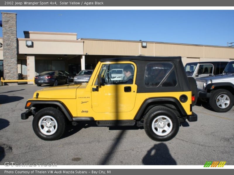 Solar Yellow / Agate Black 2002 Jeep Wrangler Sport 4x4