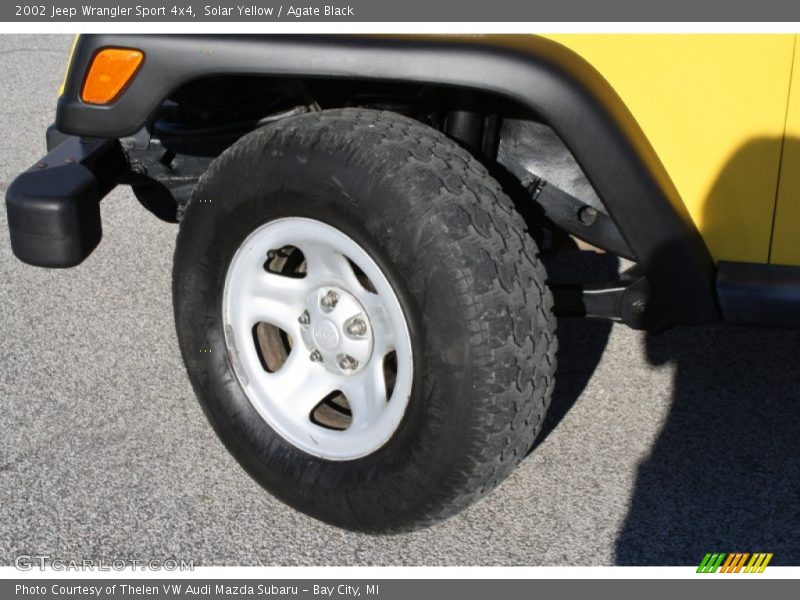 Solar Yellow / Agate Black 2002 Jeep Wrangler Sport 4x4