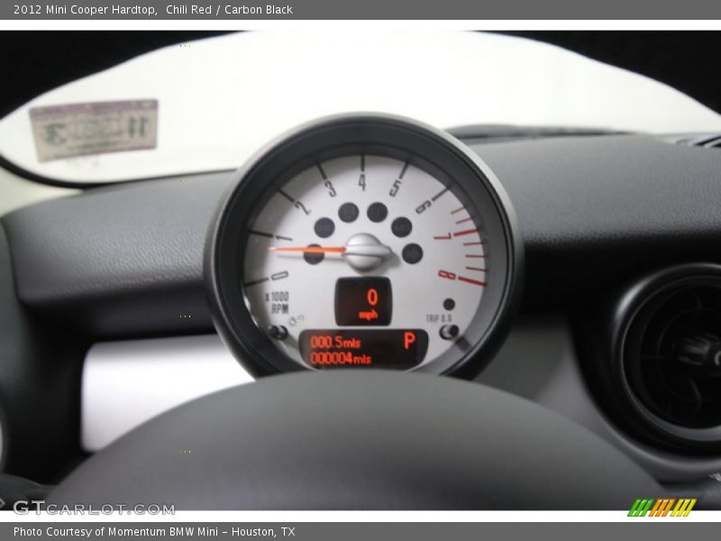 Chili Red / Carbon Black 2012 Mini Cooper Hardtop