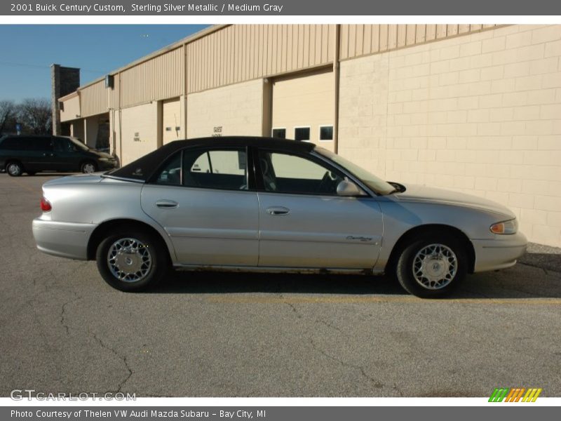 Sterling Silver Metallic / Medium Gray 2001 Buick Century Custom