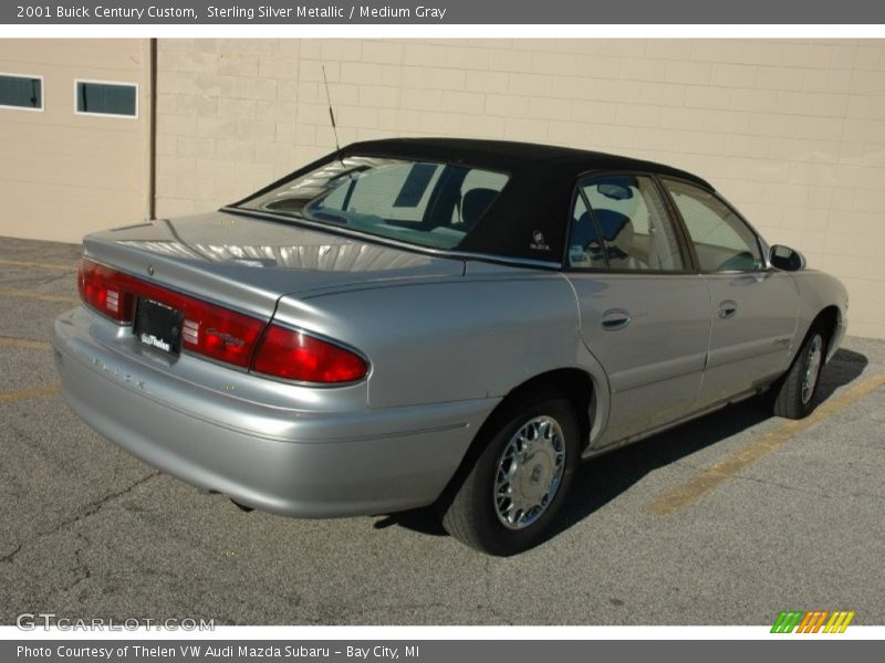 Sterling Silver Metallic / Medium Gray 2001 Buick Century Custom