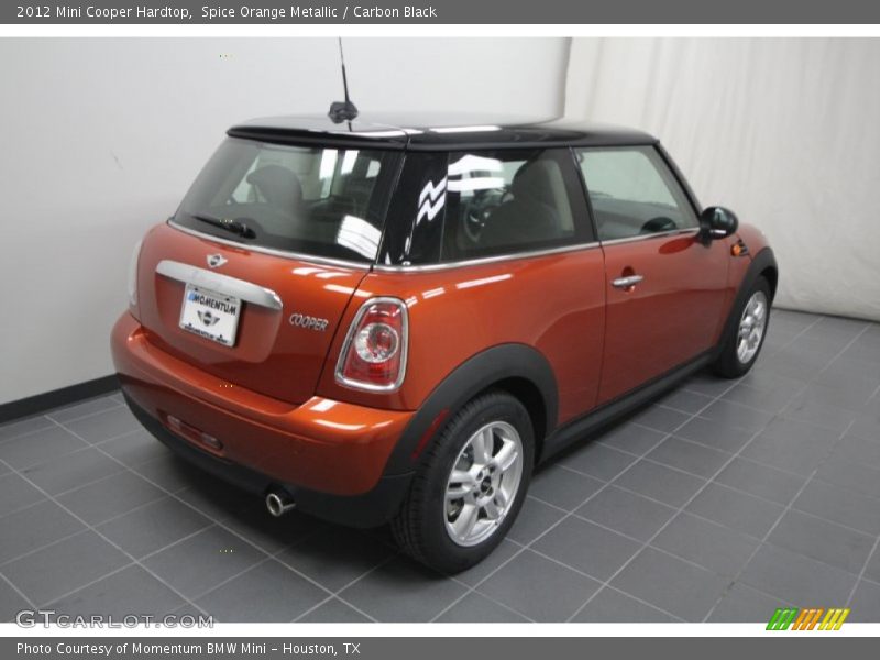 Spice Orange Metallic / Carbon Black 2012 Mini Cooper Hardtop