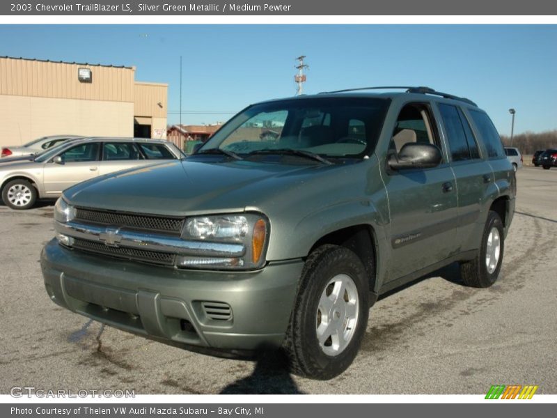 Silver Green Metallic / Medium Pewter 2003 Chevrolet TrailBlazer LS