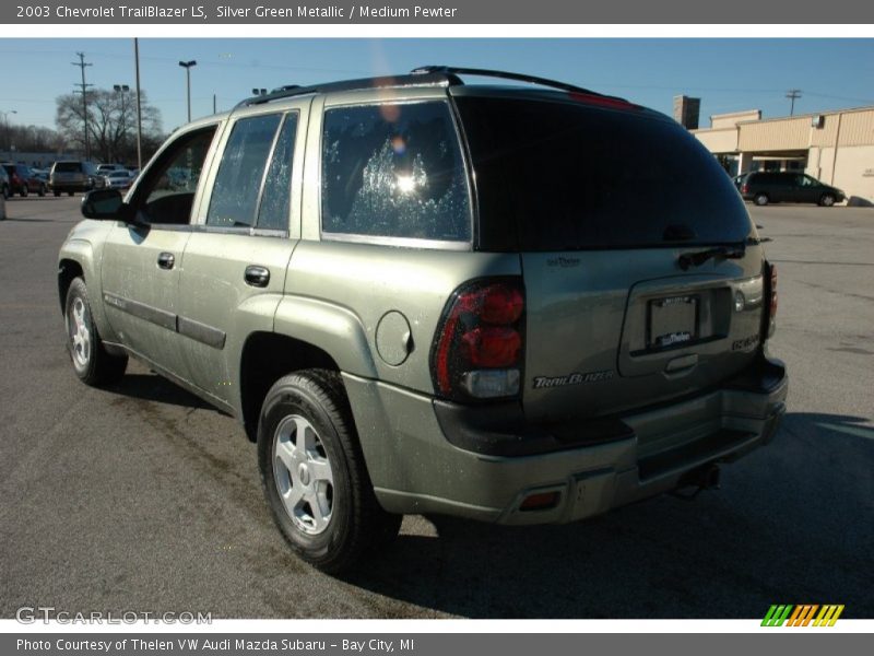 Silver Green Metallic / Medium Pewter 2003 Chevrolet TrailBlazer LS