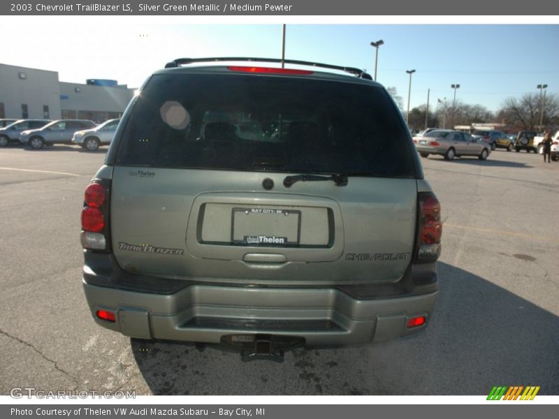 Silver Green Metallic / Medium Pewter 2003 Chevrolet TrailBlazer LS