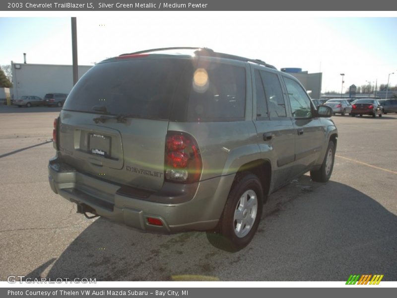 Silver Green Metallic / Medium Pewter 2003 Chevrolet TrailBlazer LS