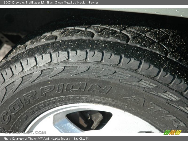 Silver Green Metallic / Medium Pewter 2003 Chevrolet TrailBlazer LS