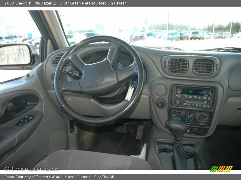 Silver Green Metallic / Medium Pewter 2003 Chevrolet TrailBlazer LS