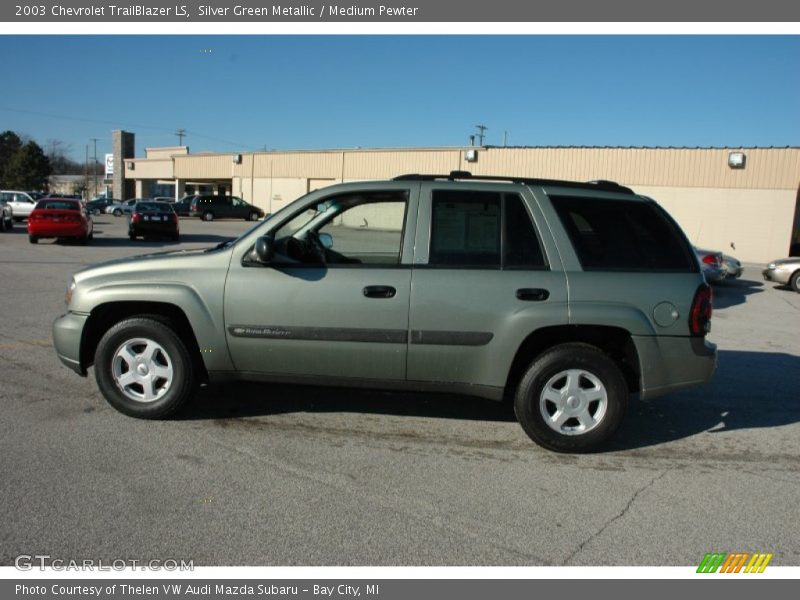 Silver Green Metallic / Medium Pewter 2003 Chevrolet TrailBlazer LS