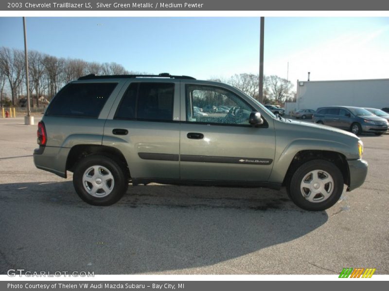 Silver Green Metallic / Medium Pewter 2003 Chevrolet TrailBlazer LS