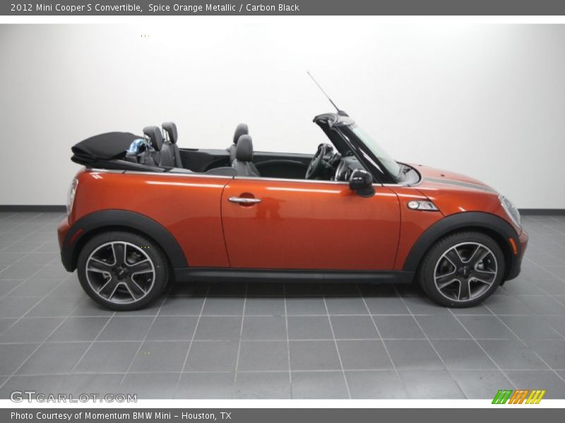 Spice Orange Metallic / Carbon Black 2012 Mini Cooper S Convertible