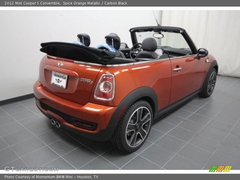 Spice Orange Metallic / Carbon Black 2012 Mini Cooper S Convertible
