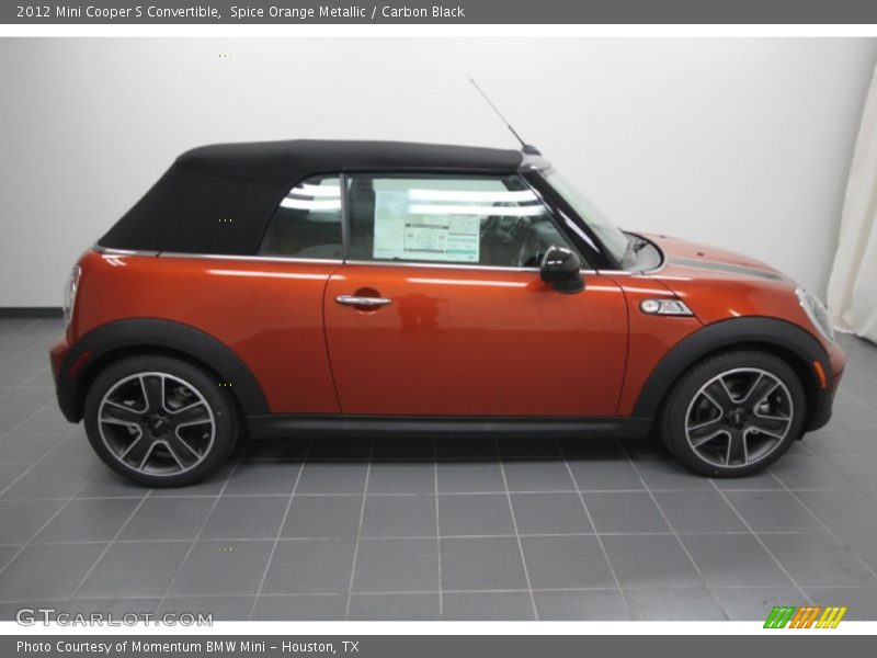 Spice Orange Metallic / Carbon Black 2012 Mini Cooper S Convertible