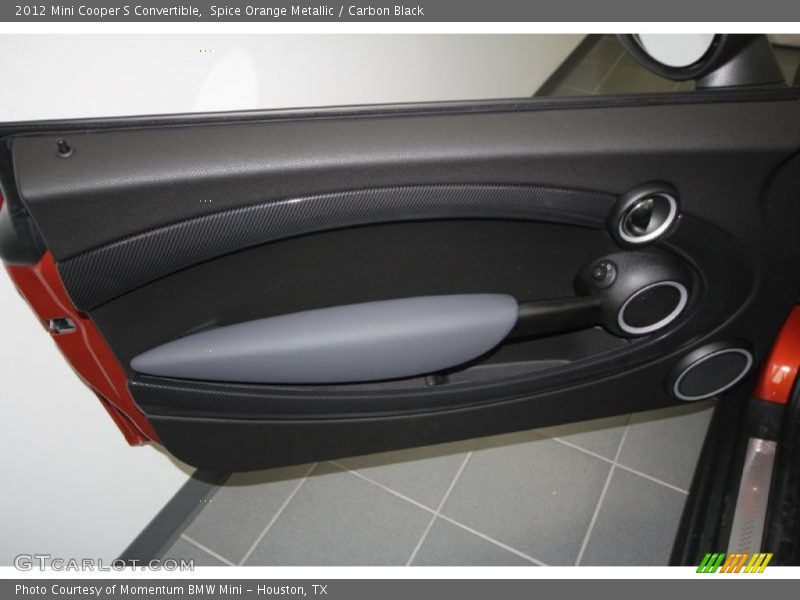 Spice Orange Metallic / Carbon Black 2012 Mini Cooper S Convertible