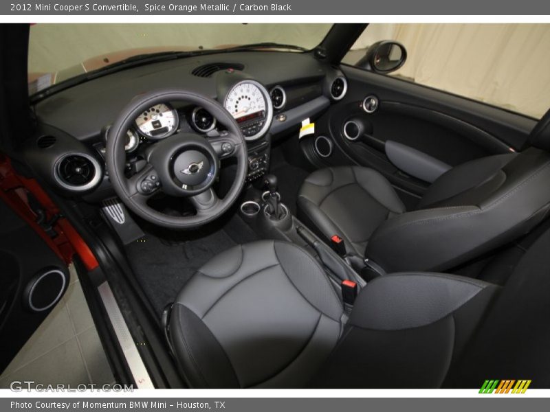 Spice Orange Metallic / Carbon Black 2012 Mini Cooper S Convertible