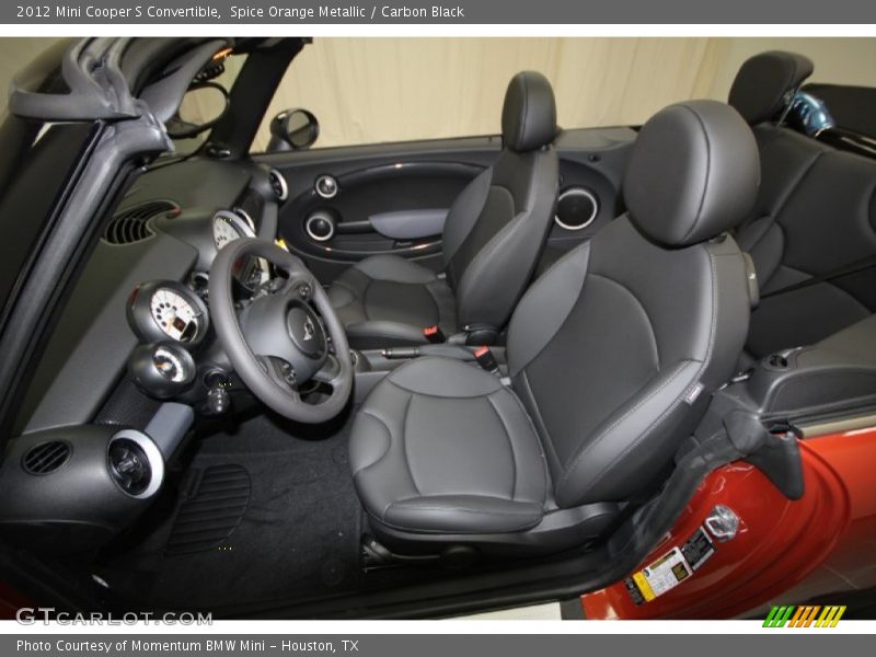 Spice Orange Metallic / Carbon Black 2012 Mini Cooper S Convertible