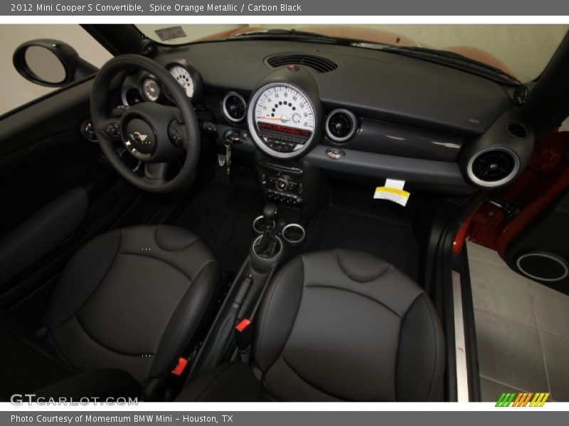 Spice Orange Metallic / Carbon Black 2012 Mini Cooper S Convertible