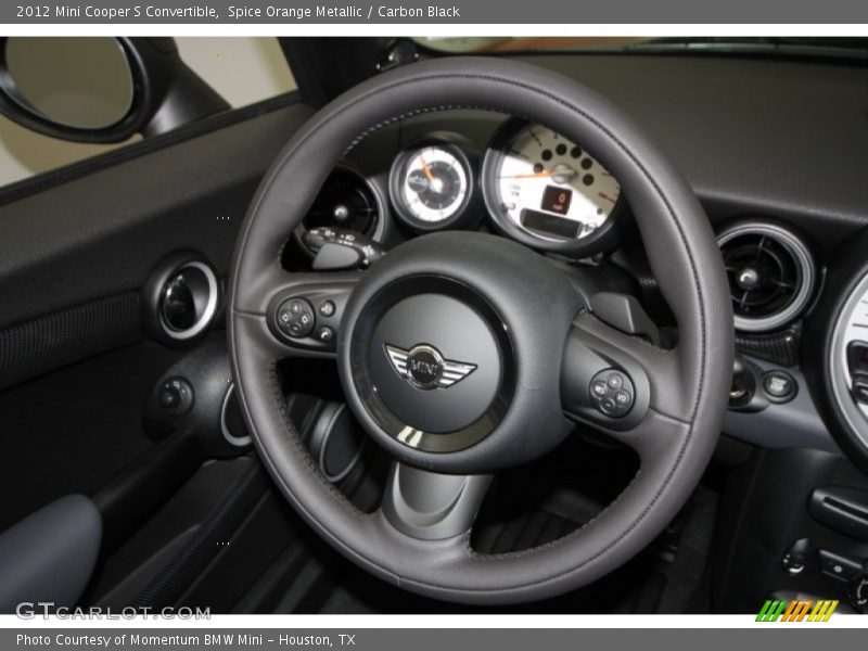 Spice Orange Metallic / Carbon Black 2012 Mini Cooper S Convertible