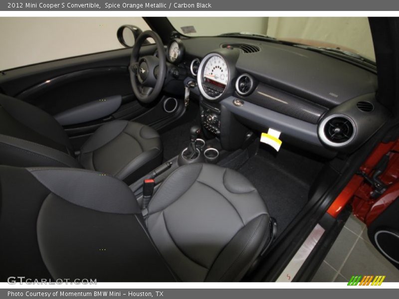 Spice Orange Metallic / Carbon Black 2012 Mini Cooper S Convertible
