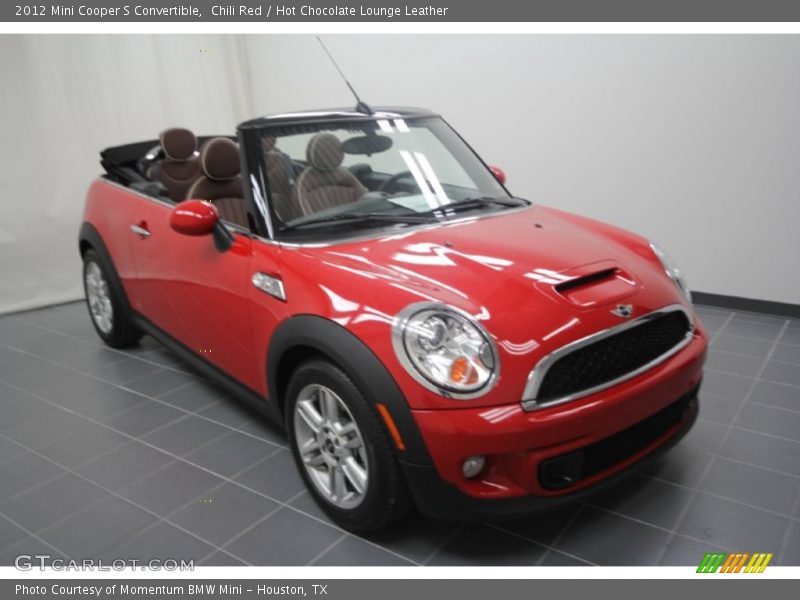 Chili Red / Hot Chocolate Lounge Leather 2012 Mini Cooper S Convertible
