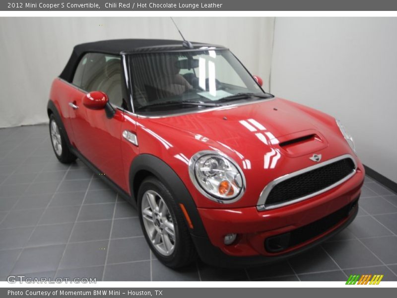 Chili Red / Hot Chocolate Lounge Leather 2012 Mini Cooper S Convertible
