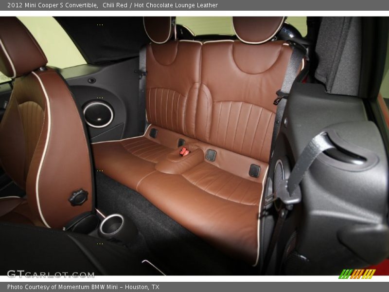 Back seats in Hot Chocolate Lounge Leather - 2012 Mini Cooper S Convertible