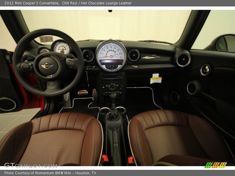 Chili Red / Hot Chocolate Lounge Leather 2012 Mini Cooper S Convertible