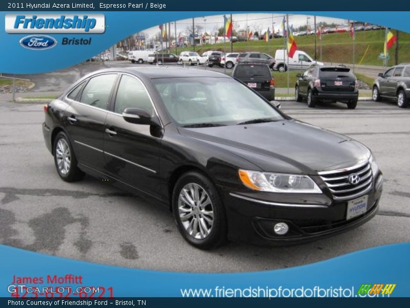 Espresso Pearl / Beige 2011 Hyundai Azera Limited