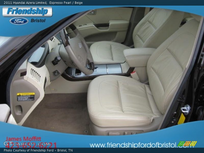 Espresso Pearl / Beige 2011 Hyundai Azera Limited