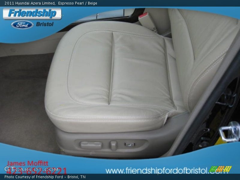 Espresso Pearl / Beige 2011 Hyundai Azera Limited