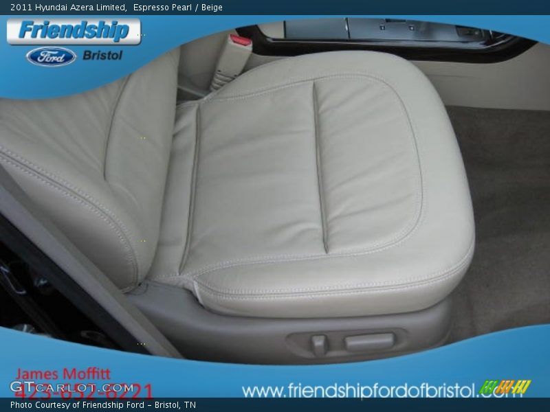 Espresso Pearl / Beige 2011 Hyundai Azera Limited