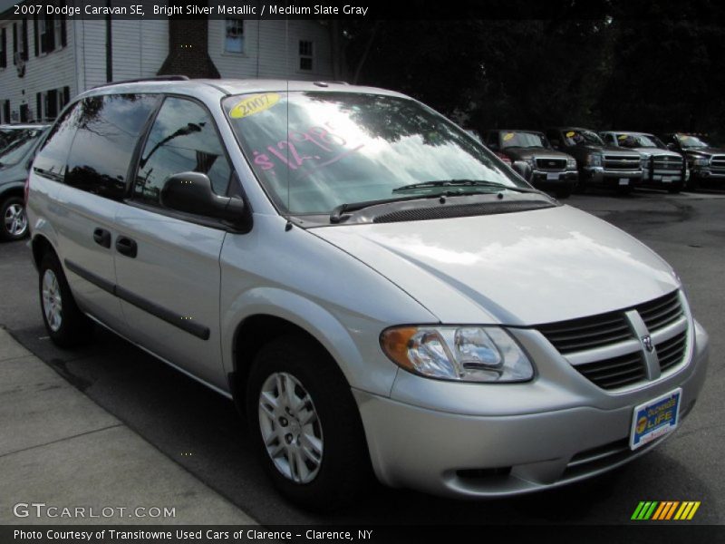 Bright Silver Metallic / Medium Slate Gray 2007 Dodge Caravan SE