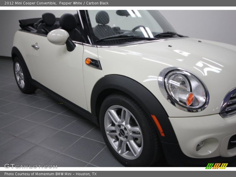 Pepper White / Carbon Black 2012 Mini Cooper Convertible