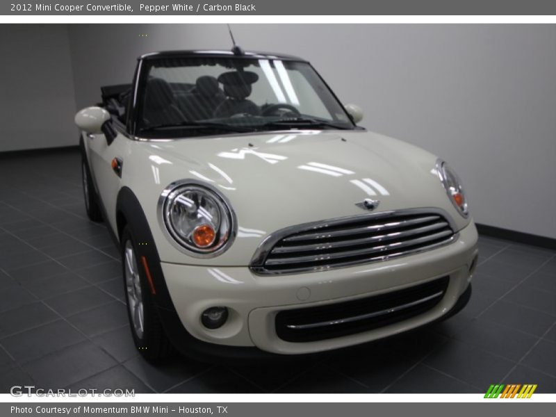 Pepper White / Carbon Black 2012 Mini Cooper Convertible