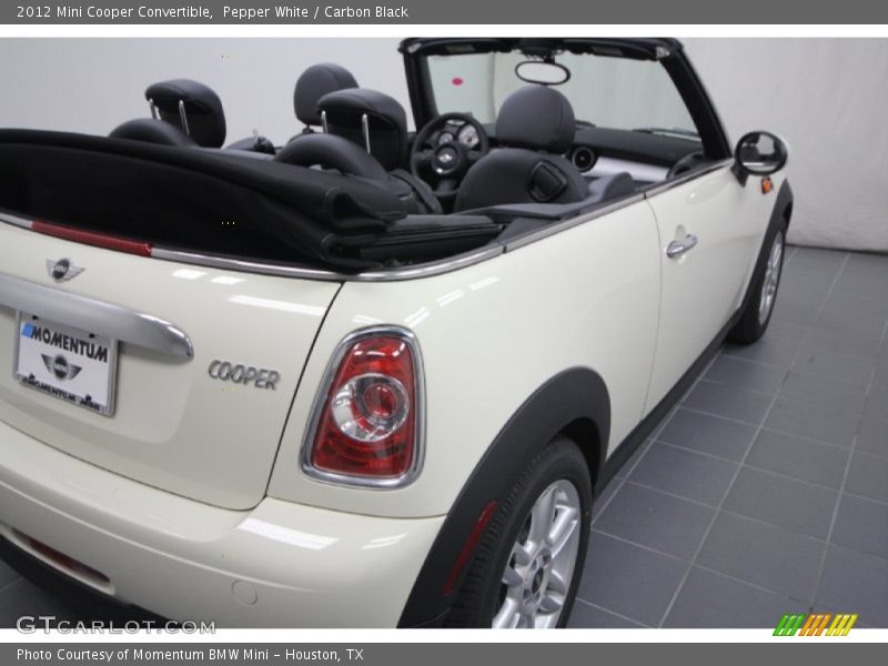 Pepper White / Carbon Black 2012 Mini Cooper Convertible