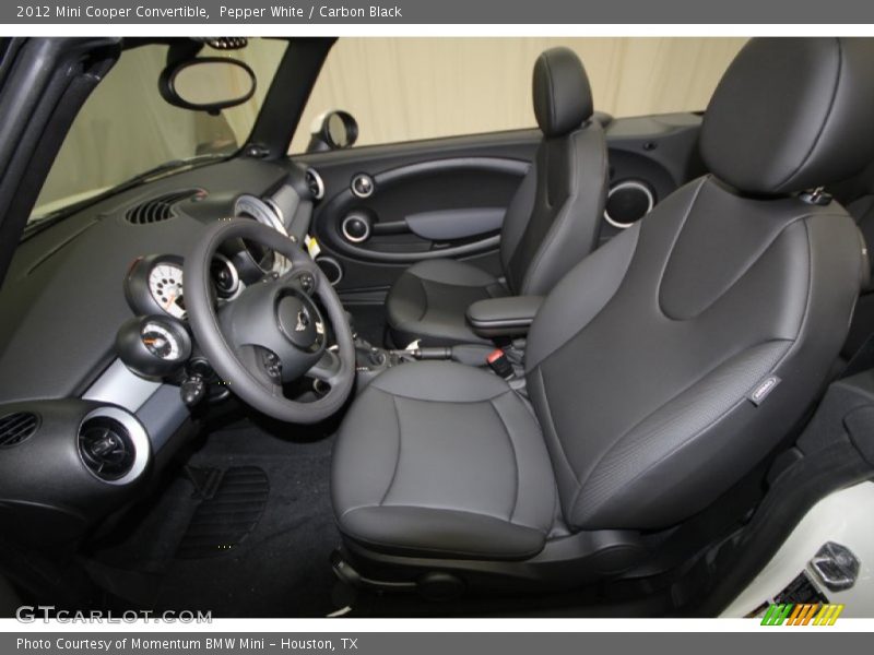  2012 Cooper Convertible Carbon Black Interior