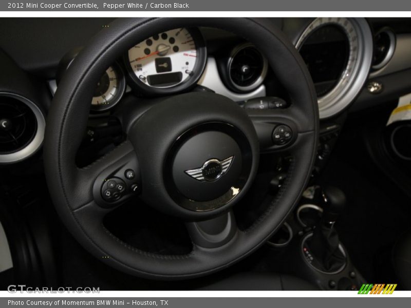 Pepper White / Carbon Black 2012 Mini Cooper Convertible