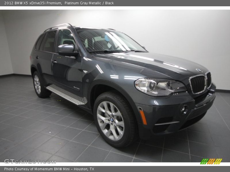 Platinum Gray Metallic / Black 2012 BMW X5 xDrive35i Premium