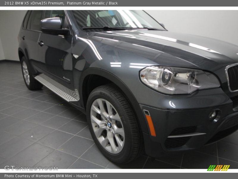 Platinum Gray Metallic / Black 2012 BMW X5 xDrive35i Premium