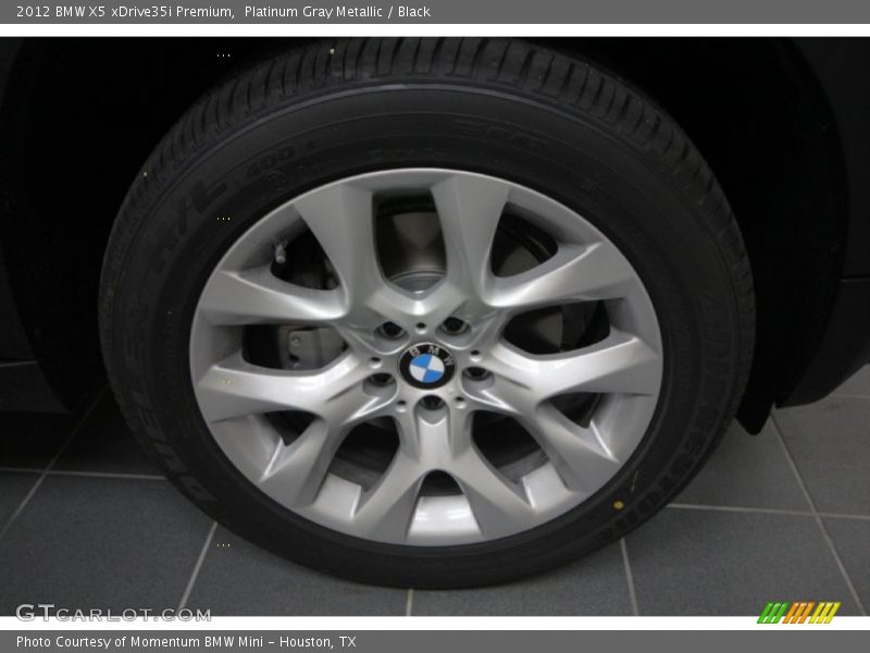Platinum Gray Metallic / Black 2012 BMW X5 xDrive35i Premium