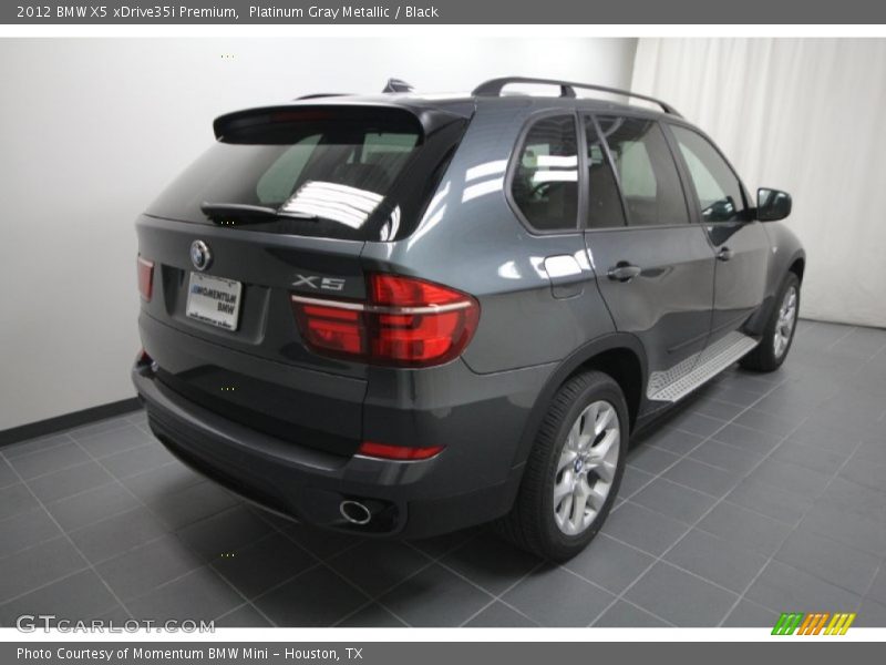 Platinum Gray Metallic / Black 2012 BMW X5 xDrive35i Premium