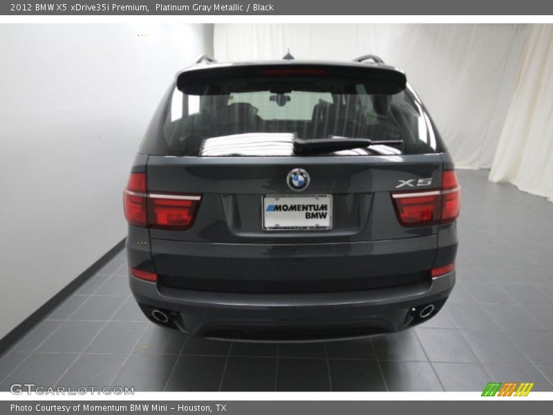 Platinum Gray Metallic / Black 2012 BMW X5 xDrive35i Premium