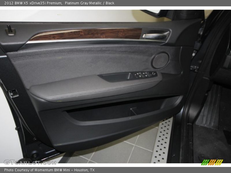 Platinum Gray Metallic / Black 2012 BMW X5 xDrive35i Premium